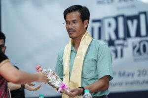 Felicitation of Shri Donpainon Thaosen, EM, DHAC at Trivia Fest 2024