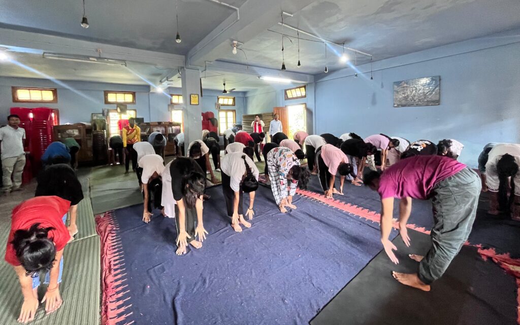 help society celebrates 10th International Yoga Day