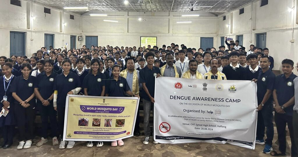 HELP Society Organizes Dengue Awareness Camp at CHT Synod High School, Haflong